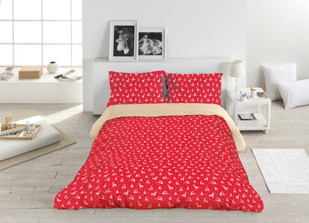 Vianočné obliečky JELENČEKY Red
