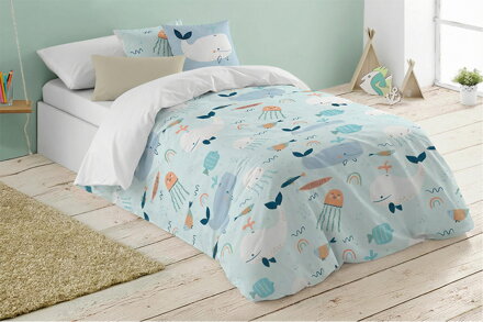 Detské obliečky VESELÉ RYBKY Biela