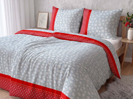 Flanelové obliečky FROST Red