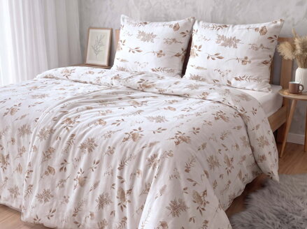 Flanelové obliečky LUCIA Beige