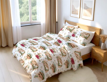 Flanelové obliečky Pieniny Bordo