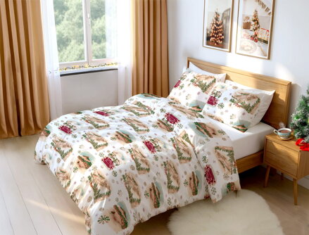 Flanelové obliečky Pieniny Bordo