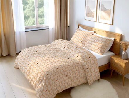 Flanelové obliečky Poľana Karamel