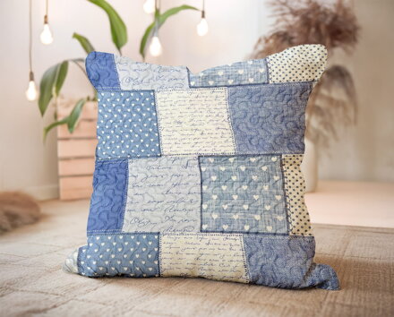 Žakárový vankúš HOME Blue