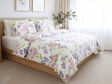 Hotelové obliečky DOMAŠA Fialová 10 ks