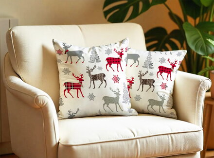 2 set flanelových obliečok JELENČEK Red
