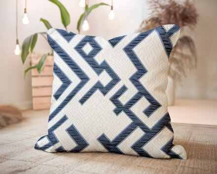 Žakárový vankúš KAIRA Blue