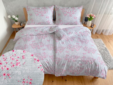 Krepové návliečky SAKURA Grey