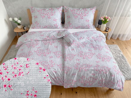Krepové návliečky SAKURA Grey