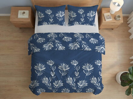 Krepové návliečky PAOLA Dark Blue