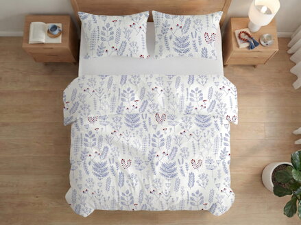 Krepové návliečky PRASLIČKA Modrá