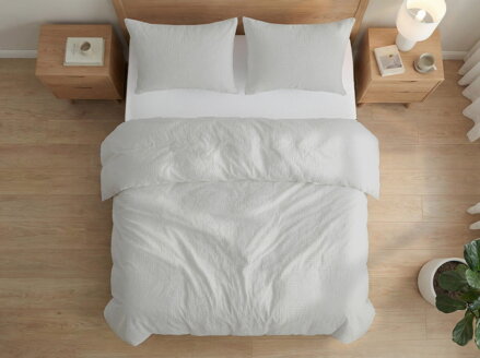 Krepové návliečky DUBROVNIK Svetlo šedá