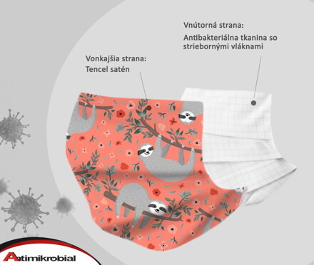 Ochranné rúško LEŇOCHOD Coral