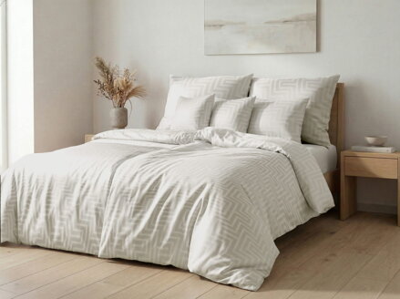 Mako Damaškové obliečky PALMA Silver