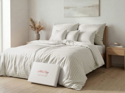 Mako Damaškové obliečky PALMA Silver