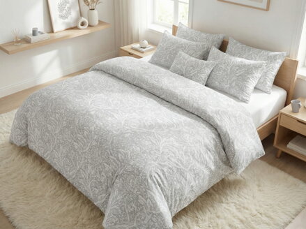 4 set obliečok MAKOSATÉN Cannes Sivá