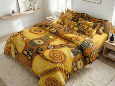 Obliečky MAKOSATÉN Gustav Klimt - STROM ŽIVOTA