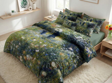 Obliečky MAKOSATÉN Auguste Renoir - Žena v záhrade