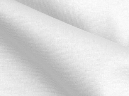Bavlnená látka Domestik - Plátno Biela