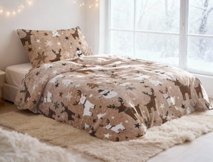 Obliečky MIKROFLANEL ZIMNÝ LES