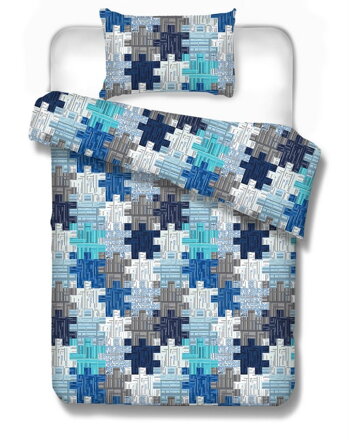 Predĺžené bavlnené obliečky KREMNICA Blue