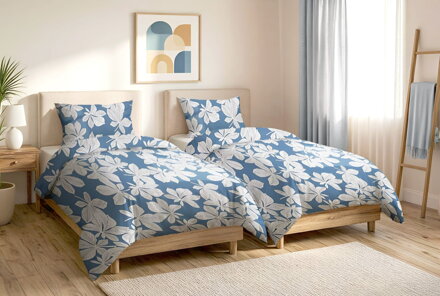 Bavlnené obliečky 1+1 GAŠTANY Blue