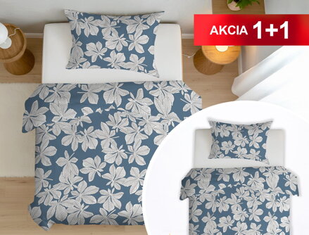 Bavlnené obliečky 1+1 GAŠTANY Blue