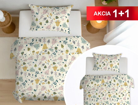 Bavlnené obliečky 1+1 HÁJNA Rose