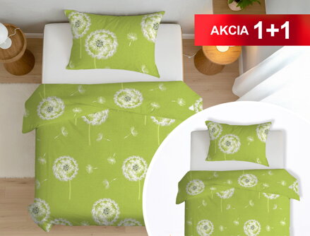 Bavlnené obliečky 1+1 HOPE Green