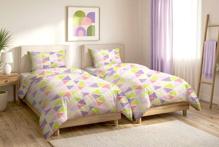 Bavlnené obliečky 1+1 MALINÔ BRDO Lime