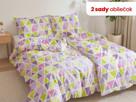 Bavlnené obliečky 1+1 MALINÔ BRDO Lime