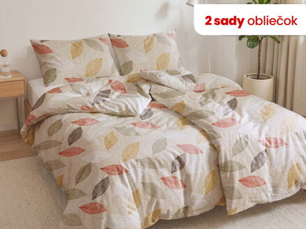 Bavlnené obliečky 1+1 PATINCE Sesame
