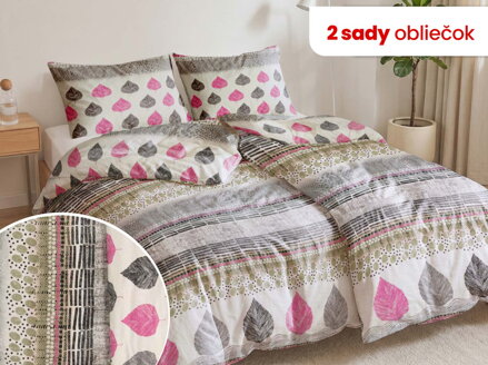 Bavlnené obliečky 1+1 PETROVICE Grey