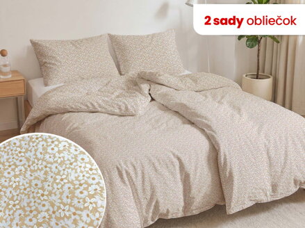 Bavlnené obliečky 1+1 SOFIA Sesam