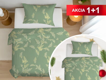 Bavlnené obliečky 1+1 VINNÉ Sage