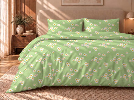 Bavlnené obliečky CAMELIA Green