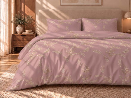 Bavlnené obliečky VINNÉ Tea rose