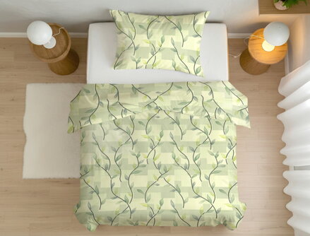 Bavlnené obliečky DOBRUŠKA Zelená