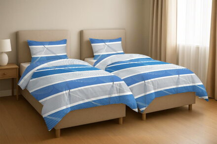 Bavlnené obliečky 1+1 BELADICE Blue