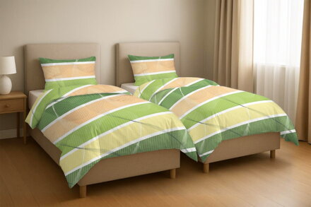 Bavlnené obliečky 1+1 BELADICE Green