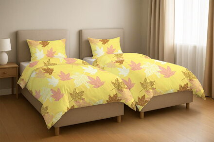 Bavlnené obliečky 1+1 RADÔSTKA Yellow Bavlnené obliečky 1+1 RADÔSTKA Yellow