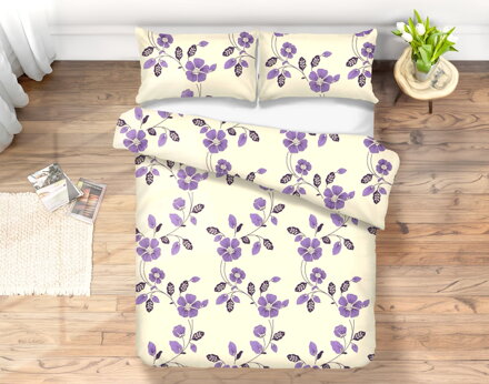 Bavlnené obliečky FAUNA Violet
