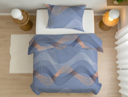 Bavlnené obliečky JABLONEC Blue