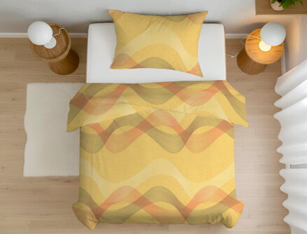Bavlnené obliečky JABLONEC Yellow