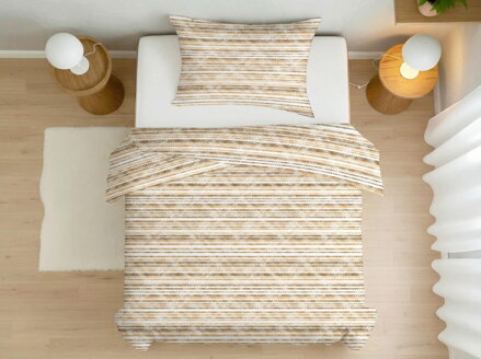 Bavlnené obliečky LINUM Hnedá