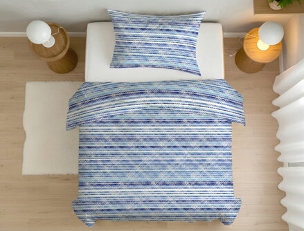 Bavlnené obliečky LINUM Modrá