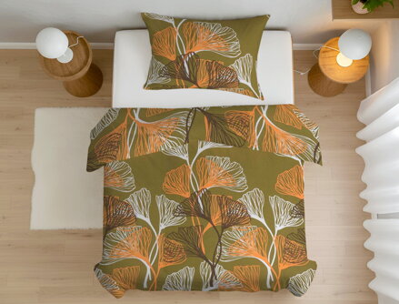 Bavlnené obliečky LISKOVÁ Olive