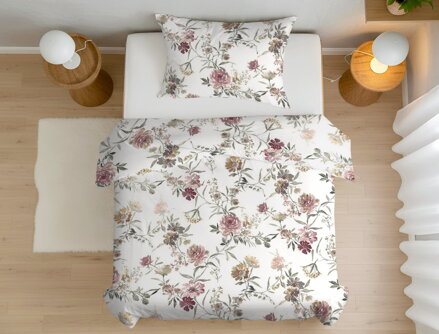 Bavlnené obliečky ROZÁRIA Red