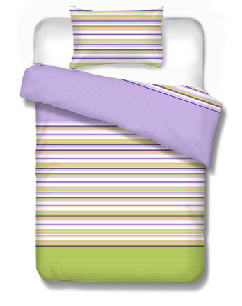 Bavlnené obliečky Streak Fialová