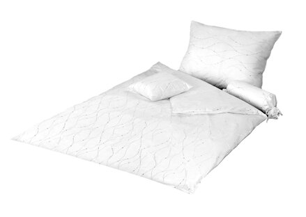 Predĺžené posteľné obliečky TINSEL White